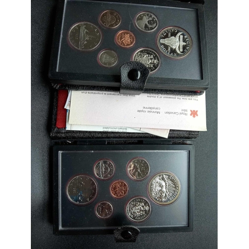 1405 - Canada proof sets 1980 and 1982 with Silver Dollars