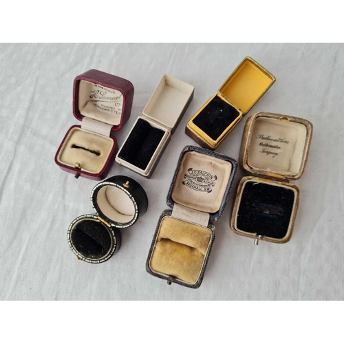 161 - 6 x vintage ring boxes