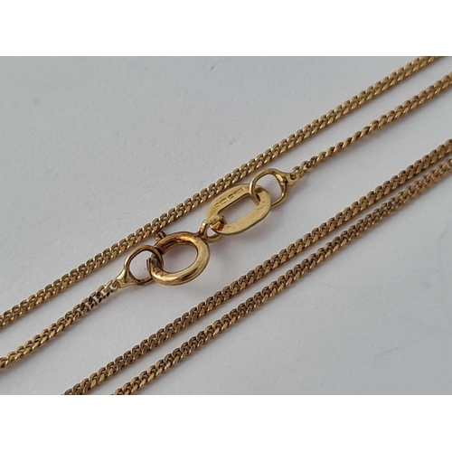 295 - A fine neck chain 9ct 18 inch