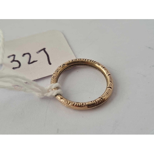 327 - Antique gold split ring 14mm diameter