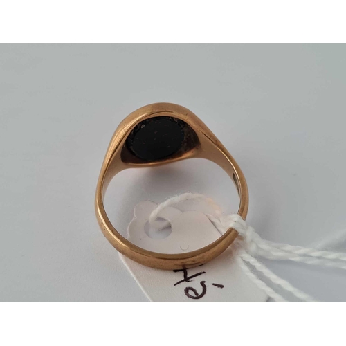 45 - A signet ring 9ct size U    5.2 gms