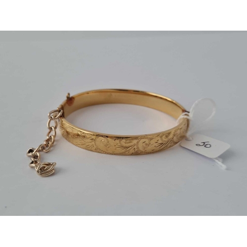 50 - A gold plated bracelet