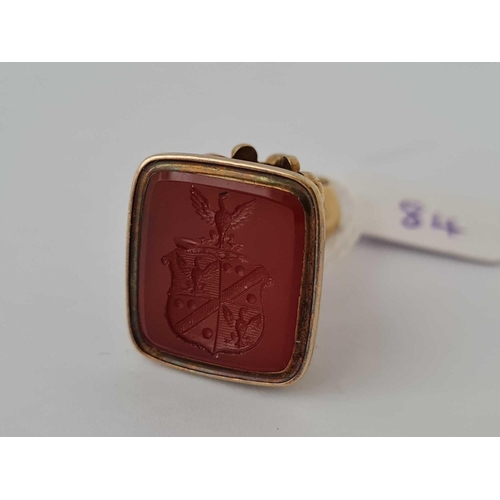 84 - A ANTIQUE CARNELIAN FOB SEAL     12.1 GMS