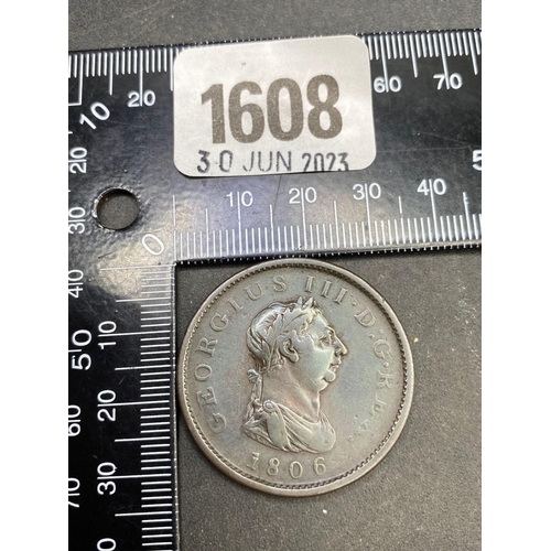 1608 - 1806 Penny High Grade