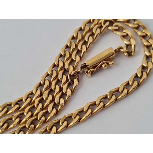 37 - A 16� long 9ct neck chain 9.9g