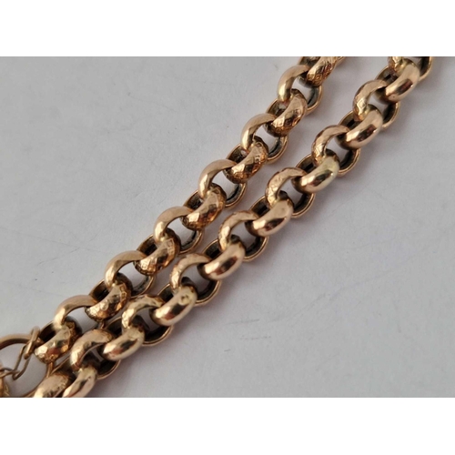 490 - A gold bracelet with pierced heart padlock clasp, 9ct, 8 inch 9.6 g