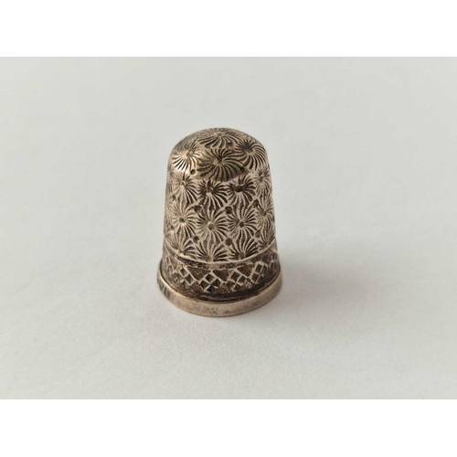 508 - A Charles Horner silver thimble