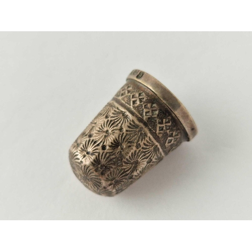 508 - A Charles Horner silver thimble