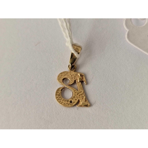 580 - A diamond 18 pendant 18ct gold