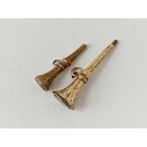 609 - Two 19th Century watch keys