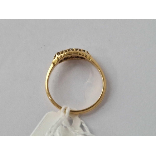 155 - A Five Stone Diamond Ring 18Ct Gold