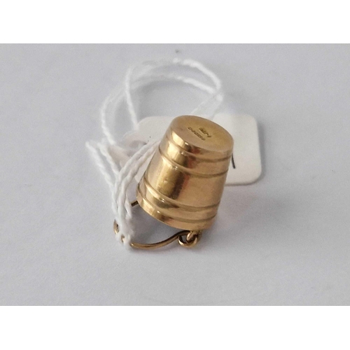 177 - A Bucket Charm 9Ct 1.5 Gms