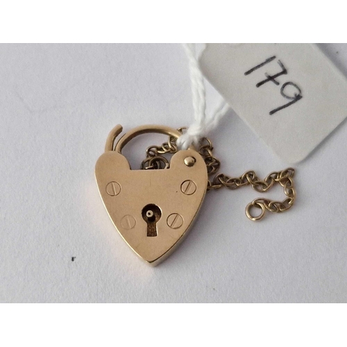 179 - A Padlock Clasp 9Ct 2.1 Gms