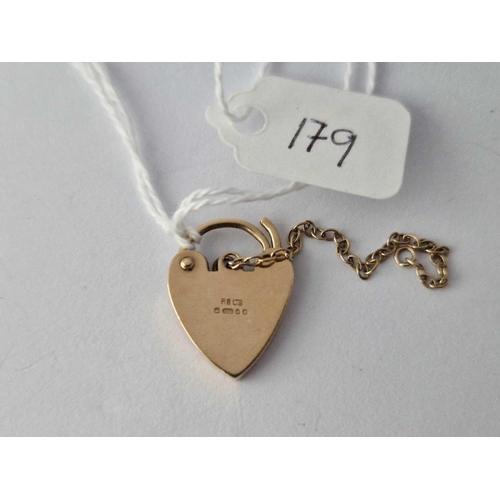 179 - A Padlock Clasp 9Ct 2.1 Gms