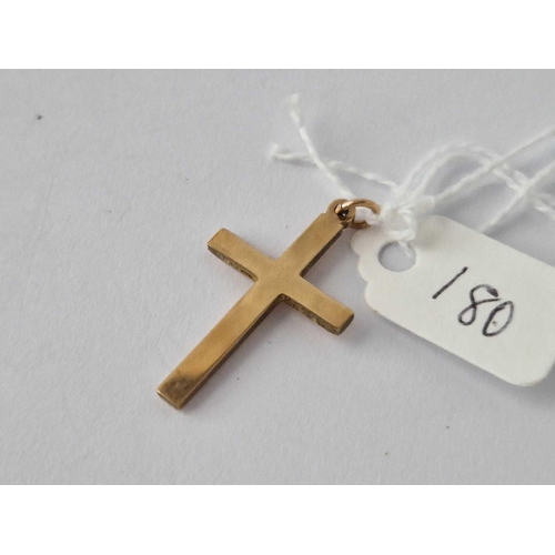 180 - A Cross Pendant 9Ct 2.2 Gms