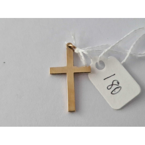 180 - A Cross Pendant 9Ct 2.2 Gms