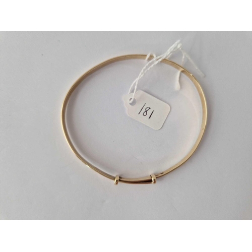 181 - A 9Ct Bangle 10 Gms