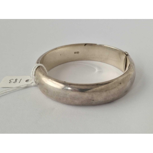 183 - A Silver Bangle 23 Gms