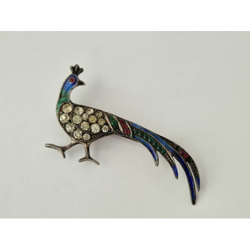 199 - A Silver And Paste Pheasant Brooch And Three Other Items