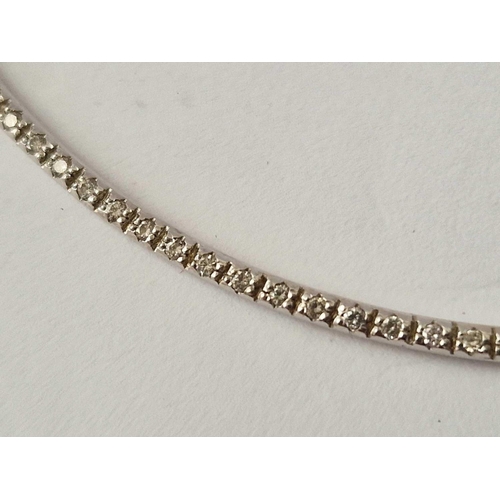 641 - A Diamond Set Collar Necklace, 18Ct, 17 Inch, 18.1 G.