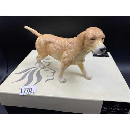 1710 - A Doulton Figure Of A Labrador 8 Inches Long Boxed