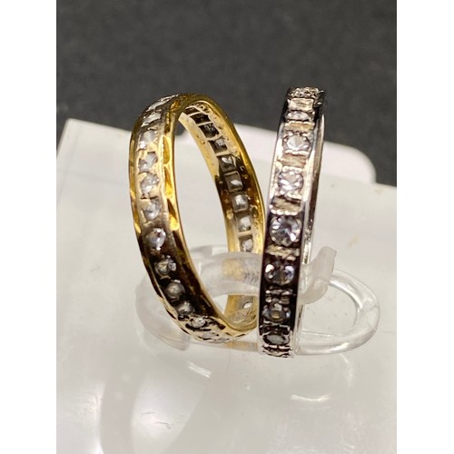 67 - Two 9Ct Eternity Rings L & K �  4.6G