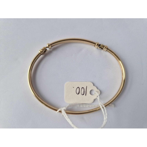 100 - A 9Ct Bangle 5.4 Gms