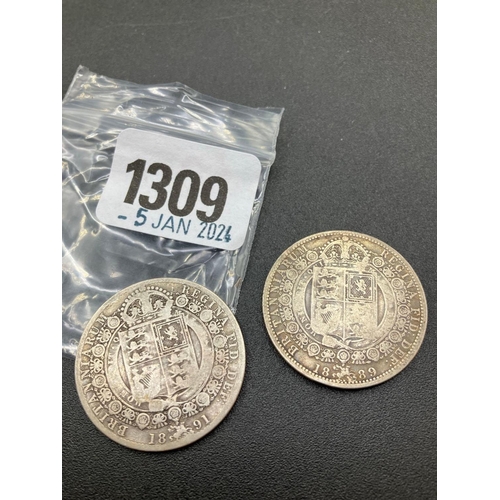 1309 - Half-Crowns 1889 And 1891