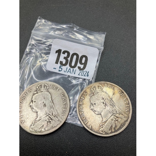 1309 - Half-Crowns 1889 And 1891