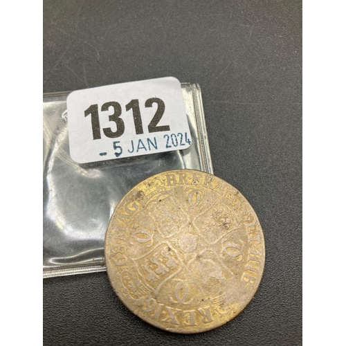 1312 - Charles II Crown 1668