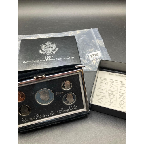 1314 - USA 1993 Premier Silver Proof Set