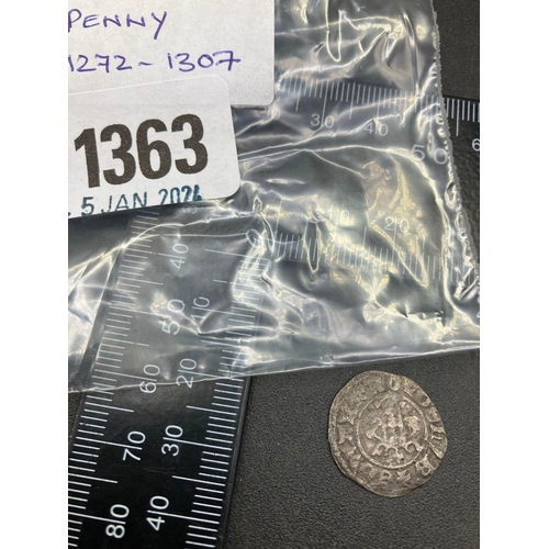 1363 - Silver Edward I Penny 1272 - 1307