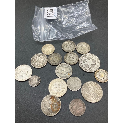 1506 - Interesting World Silver Coins 60G