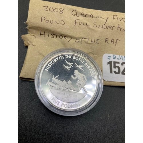 1525 - Guernsey £5 Full Silver Proof