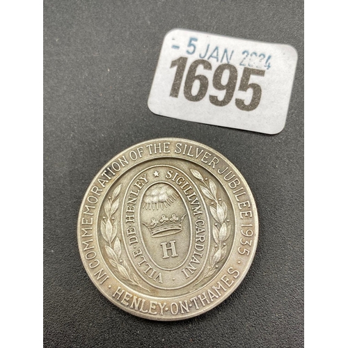 1695 - A 1935 Silver Jubilee Henley On Thames Medal