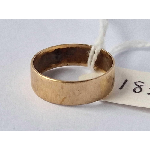 183 - A 9Ct Band Ring Size M 2.1 Gms