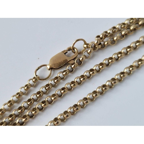 47 - A Belcher Link Neck Chain 9Ct 20 Inch 7.8 Gms