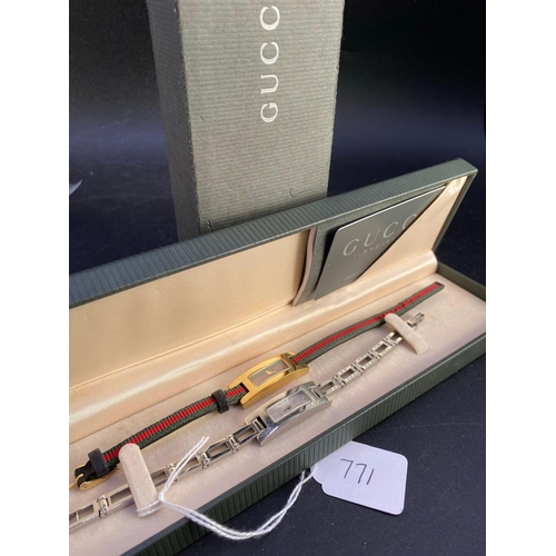 771 - Two Ladies Gucci Wrist Watches In Gucci Box