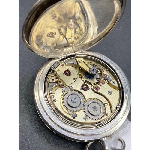 775 - A Silver Hunter Minute Repeat Pocket Watch