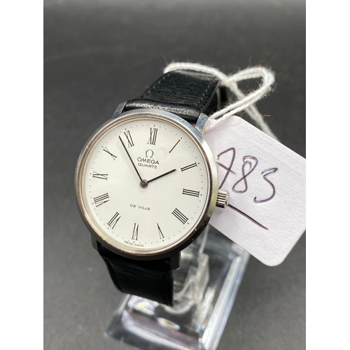 783 - A Gents Omega De Ville Quartz Wrist Watch