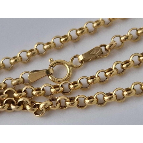 100 - A Belcher Link Neck Chain 9Ct 18 Inch 2.6 Gms