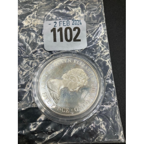 1102 - 1972 Proof Set Silver Crown