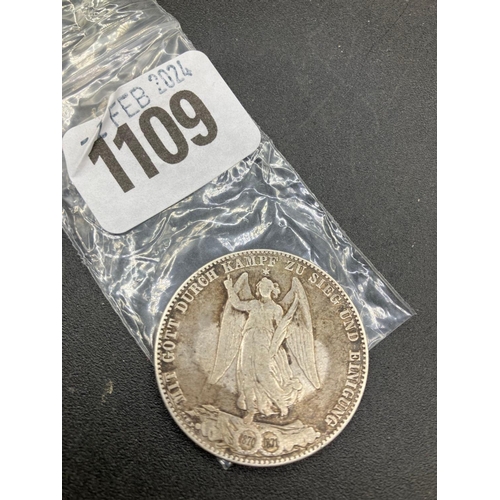 1109 - Wallenberg 1871 Silver Coin 18.2G