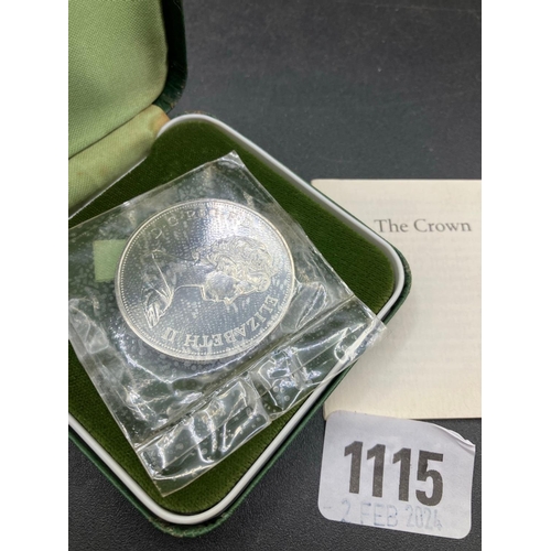 1115 - 1972 Proof Set Silver UK Crown