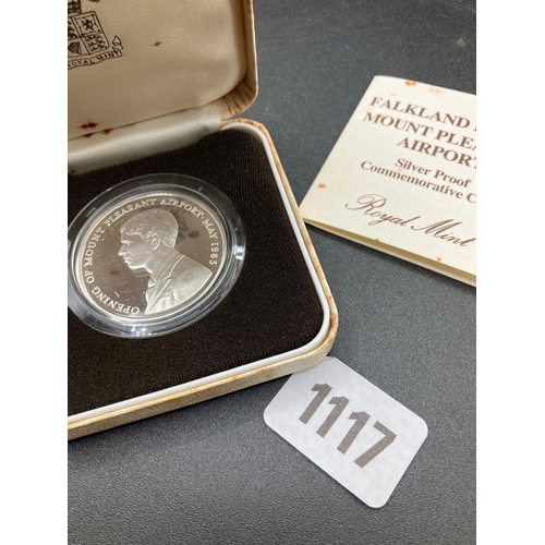 1117 - Falkland Island Proof Silver Crown