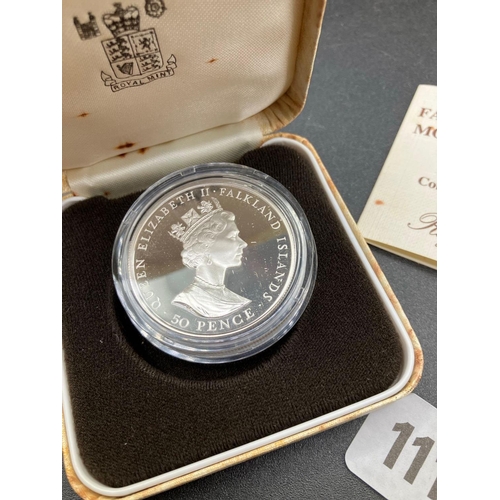 1117 - Falkland Island Proof Silver Crown