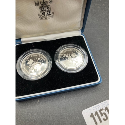 1151 - Box Proof 1989 Set £2 Coins