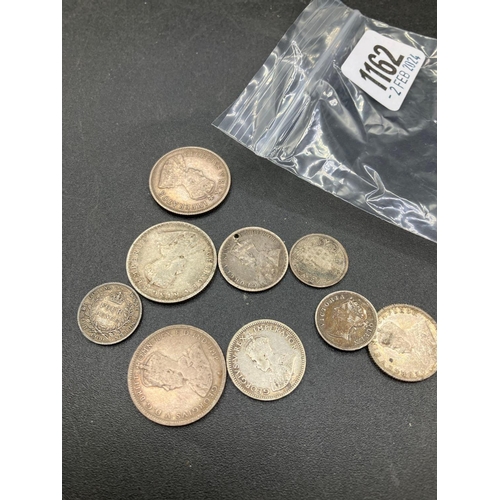 1162 - Colonial Silver Coins, 29G