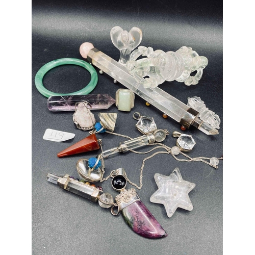 119 - A Quantity Of Assorted Crystal Jewellery Etc.