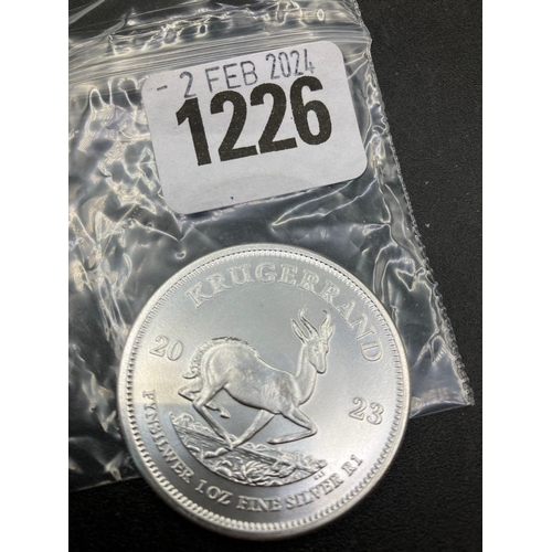 1226 - South Africa 1Oz Silver Krugerand 2023